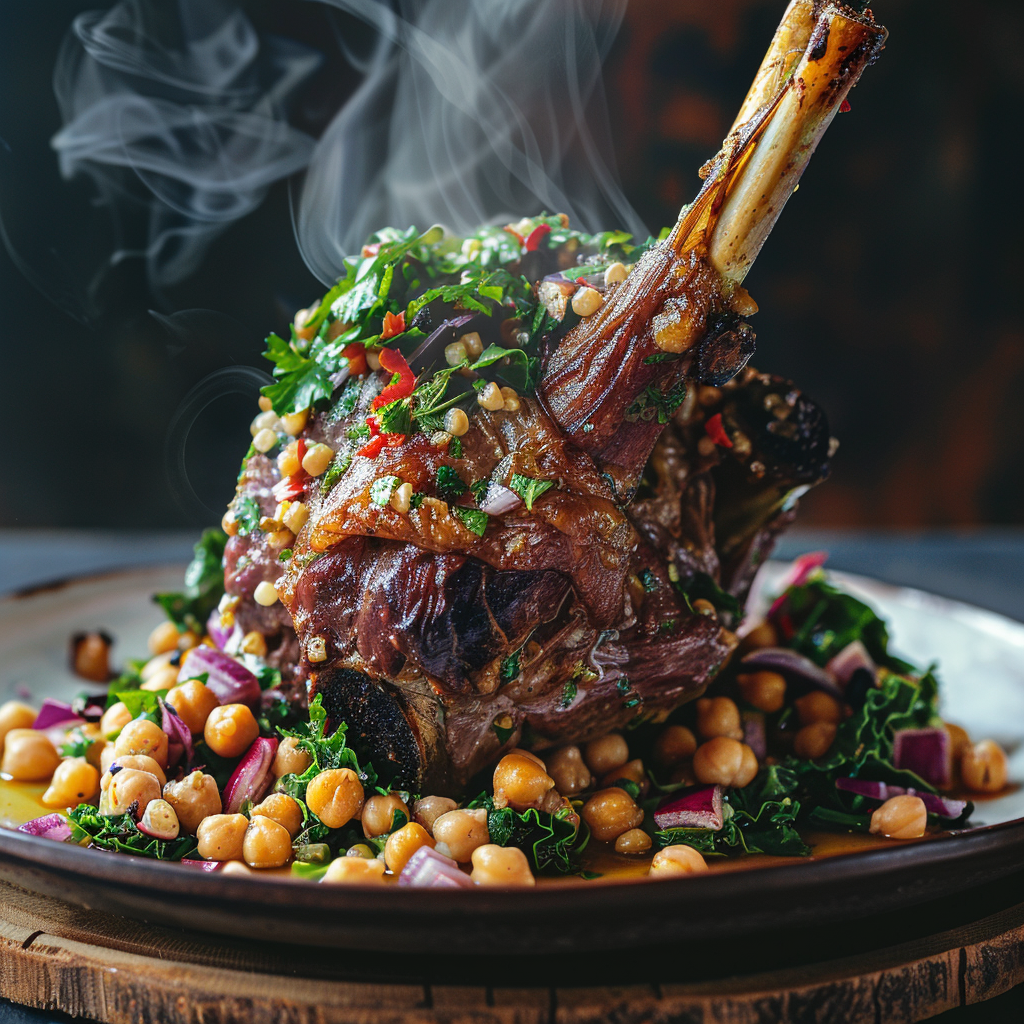 roasted lamb shank